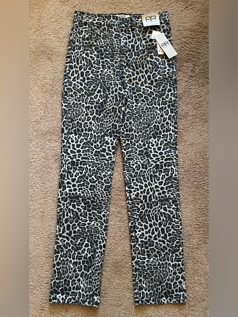 Robert Rodriguez High Rise Slim Straight Cotton Blend Pants
